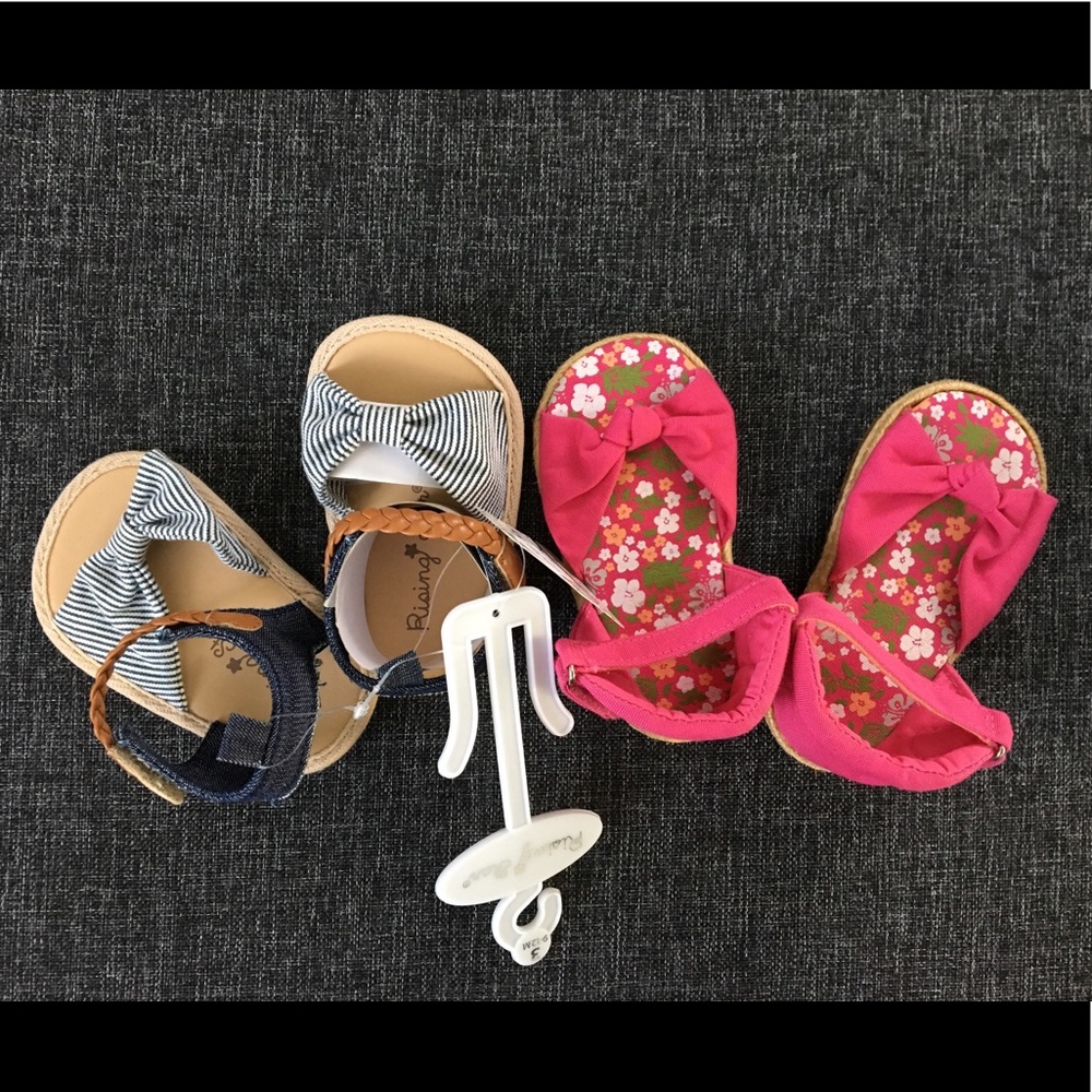 NEW sandals bundle 9-12M